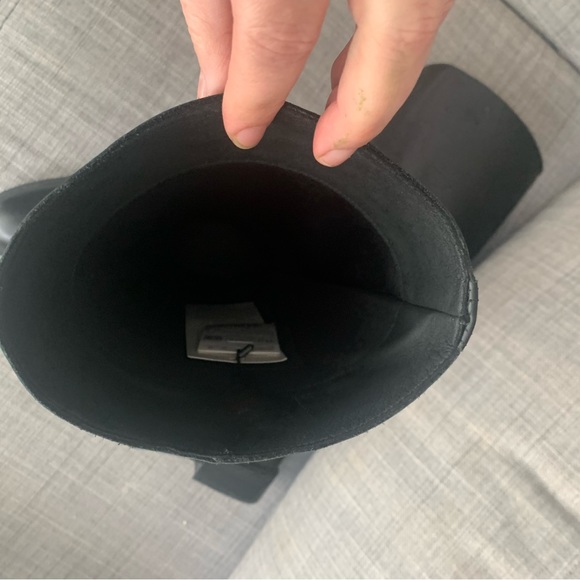 Mango Leather tall boots 10 riding 42 Eur - Picture 9 of 16